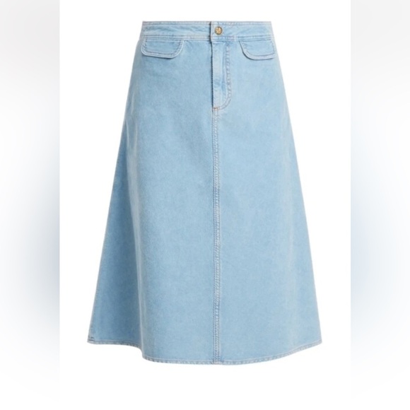 Anthropologie Dresses & Skirts - M.i.H. jeans Baby Blue
Corduroy Bias A-Line Skirt Sz 4